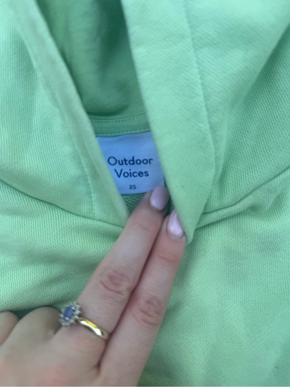 Outdoor Voices Mint Green Hoodie & Jogger Set - Picture 2 of 5